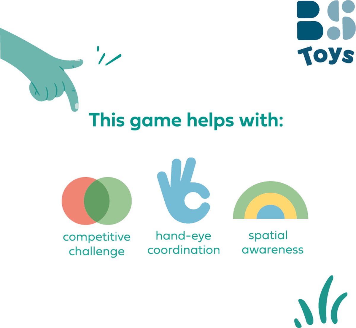BS Toys Stuiterrackets - Houten speelgoed van Bamboe - Buitenspeelgoed - Vangspel - Spelletjes voor kinderen - Buiten speelgoed - Buitenspel - Buiten Spellen - Tuin Speelgoed - Strandspeelgoed - Cadeau kind — afbeelding 6