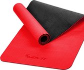 MOVIT® Yogamat 190 x 100 x 0,6 cm - Yoga Mat - Met Draagriem - Rood