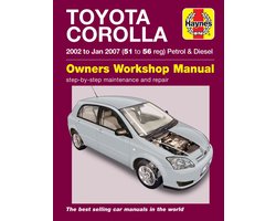 Omslag van Toyota Corolla Petrol & Diesel (02 - Jan 07) Haynes Repair Manual