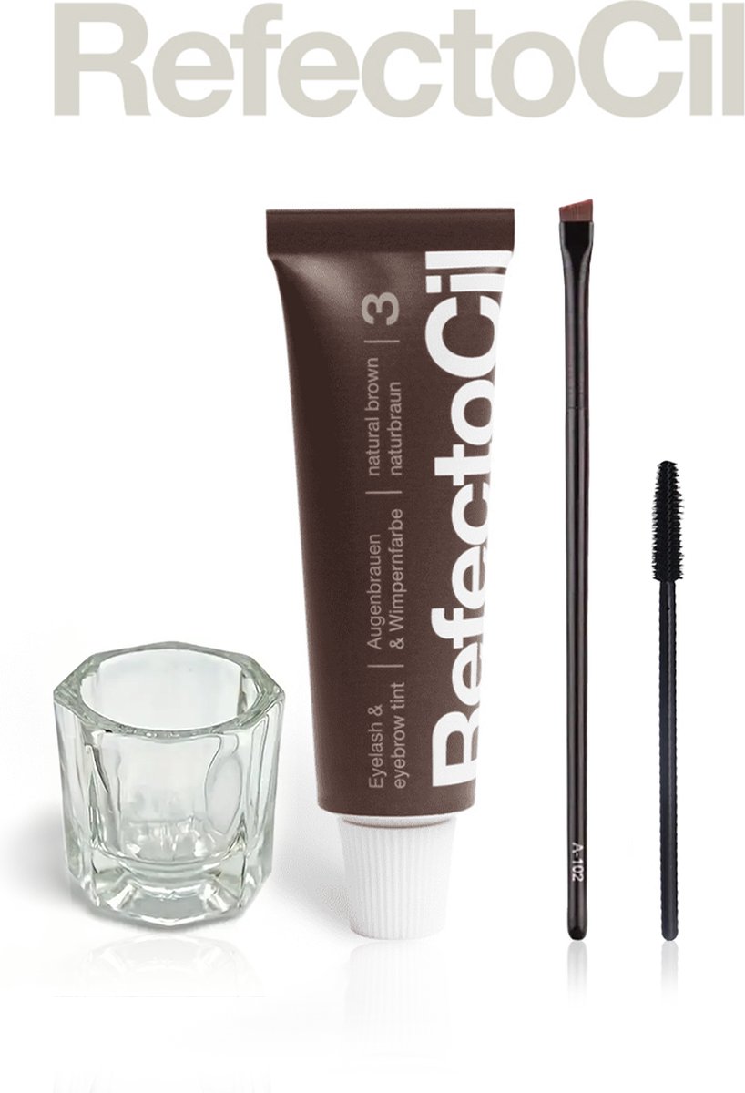 Goedkoopste Refectocil Wimper, Wenkbrauw & Baard Verf Kit Zonder Oxidant Nr 3 Bruin