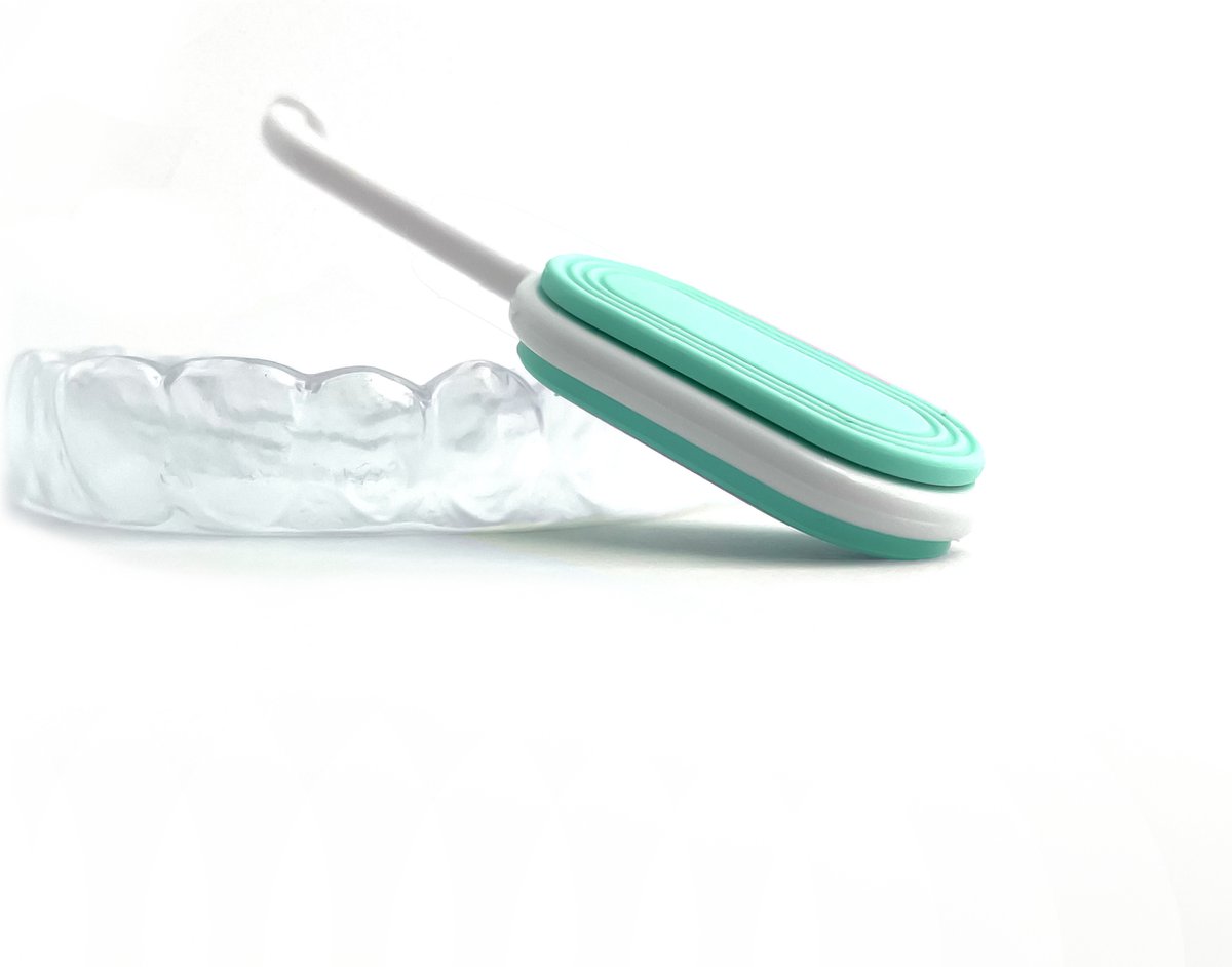 Unclip® Pull & Bite Aligner Remover Hulpmiddel Haakje Nachtbeugel Invisalign Groen