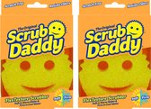 Scrub Daddy Spons - Geel - 2 Stuks - Schuursponsjes Krasvrij - Schoonmaakspons - Schuurspons - Wonderspons