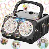 Brivia Automatische Bellenblaas Machine - 2 Ventilatoren - Kinderfeestje - 20000 Bubbels Per Minuut - Zwart