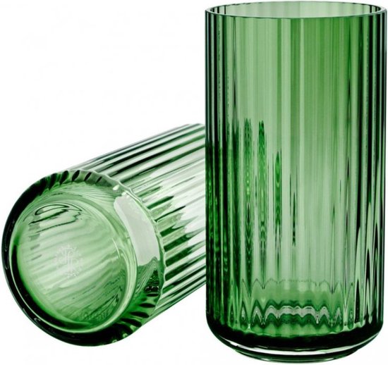 Lyngby Vaas Kopenhagen Groen Glas 20cm