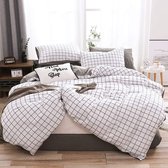 Fansu Microvezel beddengoedset, 4-delig, moderne ademende