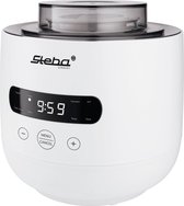 Steba JM4 - Yaourtière / Pot de fermentation - 2 récipients de 2 litres et 1,3 litres de capacité - Affichage LED - minuterie