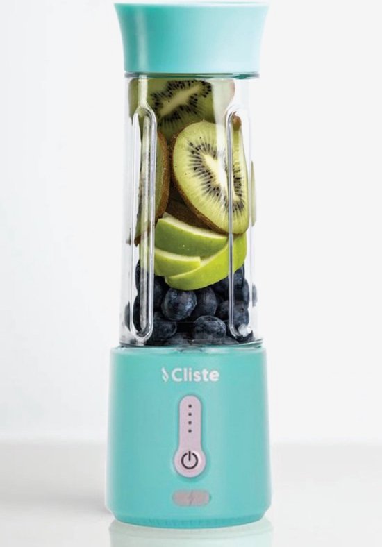 Draagbare Blender - Blender To Go - Smoothie Blender - USB Oplaadbaar -Portable Smoothie Maker - Draadloos - Compact Blender - 500 ml - Mini Smoothie Maker - Fresh Juice Maker - Portable Blender - Blauw - Recepten inbegrepen van Blendin™ — afbeelding 3