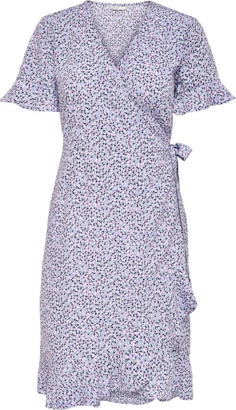 ONLY ONLOLIVIA S/S WRAP DRESS WVN NOOS Dames Jurk - Maat 36