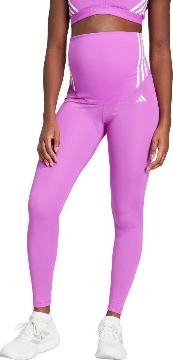 adidas Performance Optime Essentials Lange Legging Positiekleding Dames Paars