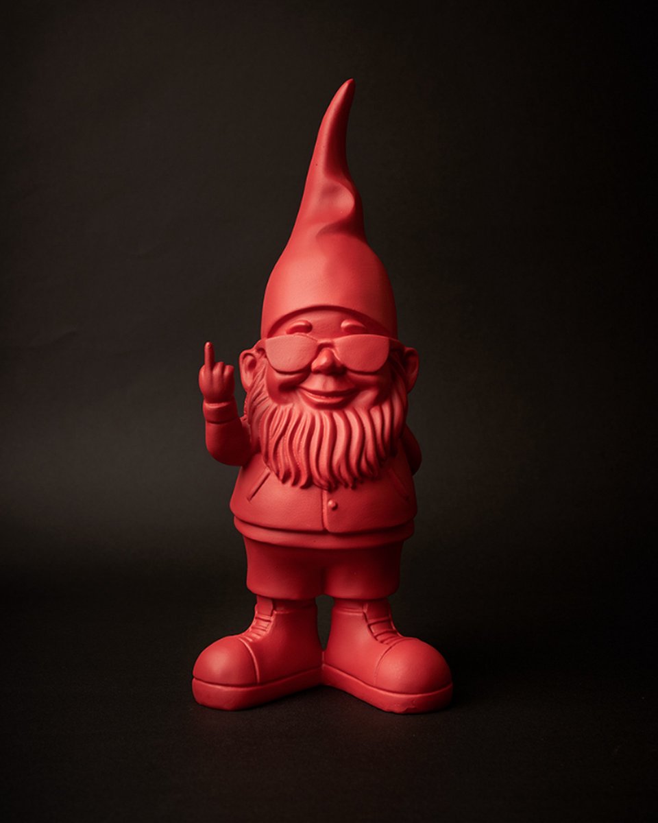 BLOGO Design The Nani’s Collection “Bernardo Small Red (Fuck You)” Polyresin Decoratie W 4,5 x L 6,0 x H 13,0 cm WEIGHT 107g