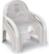 Kinderpotje met deksel Premier, kindertoiletten met uitneembare kom, groot kindertoilet, nachtpot voor kinder/wc-bril, kinderpotje vanaf 1 jaar, babyaccessoires Grijs