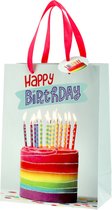 Cadeautas - Luxe Geschenktas - Cadeauzak - Geschenkzak - A5 - Happy Birthday - Gratis Verzonden