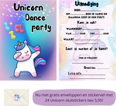 Invitation fête d'enfants - fête d'enfants - invitations - anniversaire - fête - party - cartes d'invitation - eigen design et impression - carte de vœux - Licorne - Unicorn - 20 pièces - A6