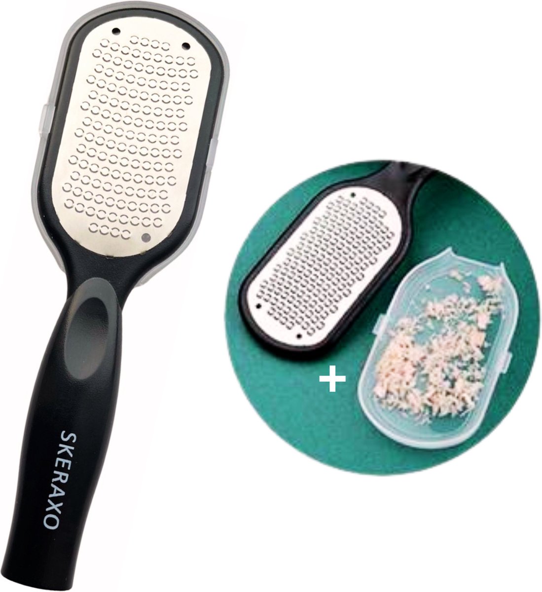 Goedkoopste Premium Dubbelzijdige Eeltrasp - Ergonomisch Ontwerp - Voetvijl - Professionele Eeltverwijderaar - Roestvrijstalen Materiaal