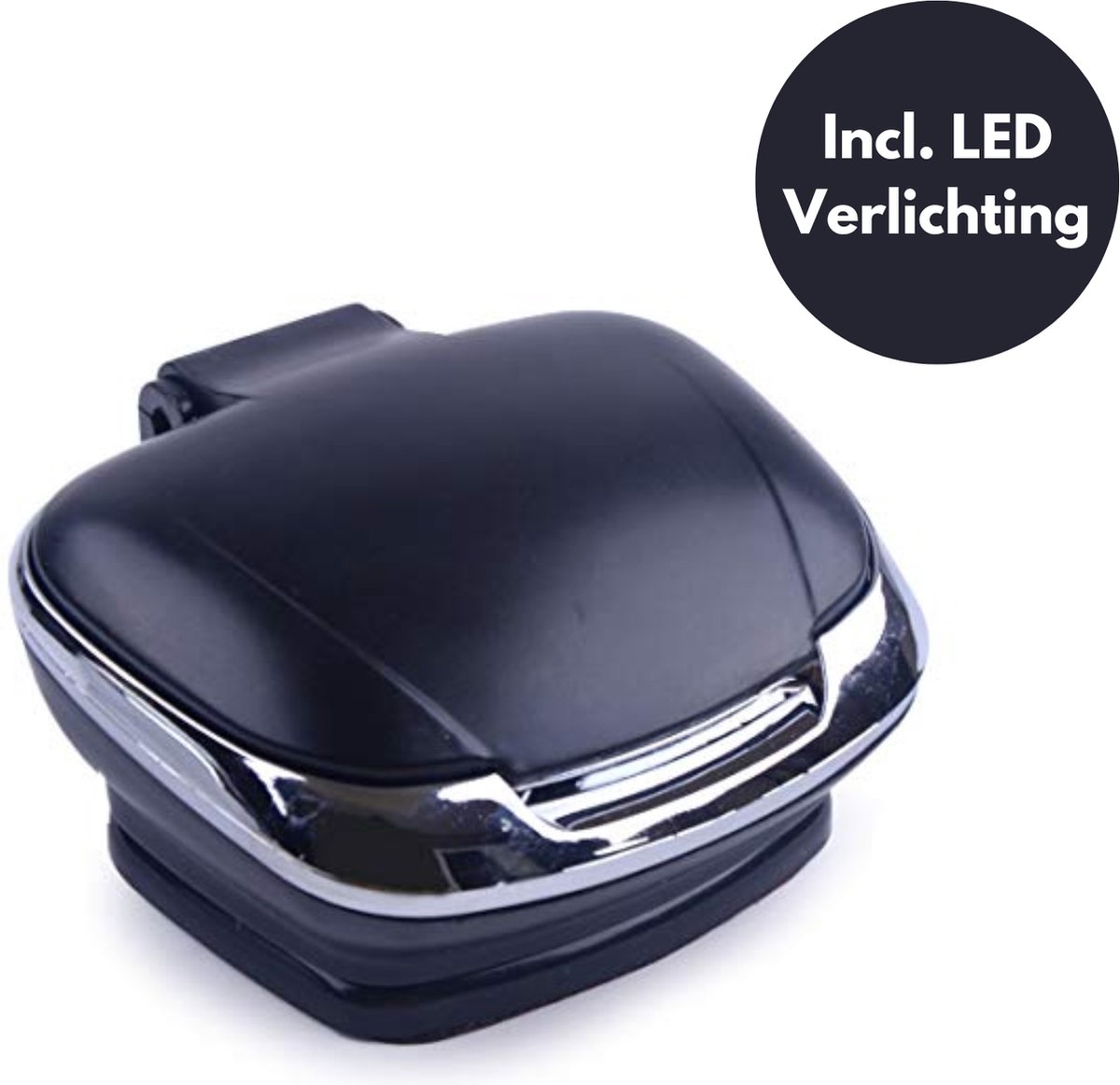 Goedkoopste Auto Asbak met LED-verlichting en Deksel - Prullenbak voor Auto - Sigarettenhouder - Autoaccessoires - Compact Design
