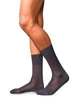 FALKE No. 9 Pure Fil d Ecosse herensokken - antraciet (anthracite mel.) - Maat: 45-46