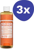 Dr. Bronner's Tea Tree Vloeibare Zeep (3x 475ml)