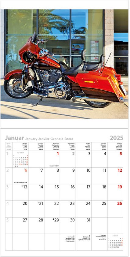 Dreambikes Harley Davidson kalender 2025, Korsch Verlag  9783731876342 