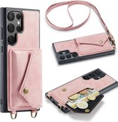 Casemania - iPhone 14 Pro Max - Bookcase avec porte-cartes - Rose clair
