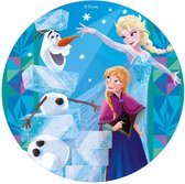 DEKORA - Eetbare schijf Frozen - Decoratie > Taartdecoraties