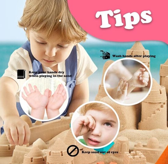 Weilim Sable Magique Fille, Kit Sensoriel avec Moules, Cadeau 3-8 Ans | Avec mallette, 2