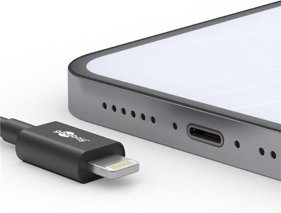 USB C naar Lightning kabel 0,5 meter zwart | bol