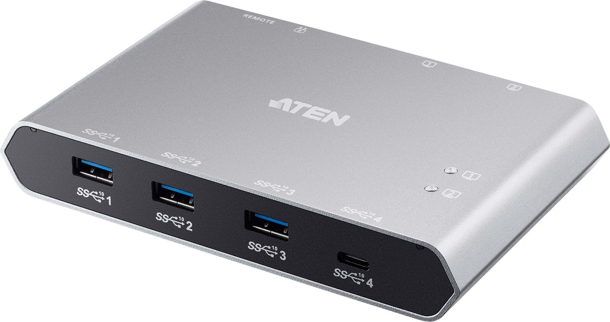 Image of 2-Port USB-C Gen 2 Sharing Switch with Power Pass-through