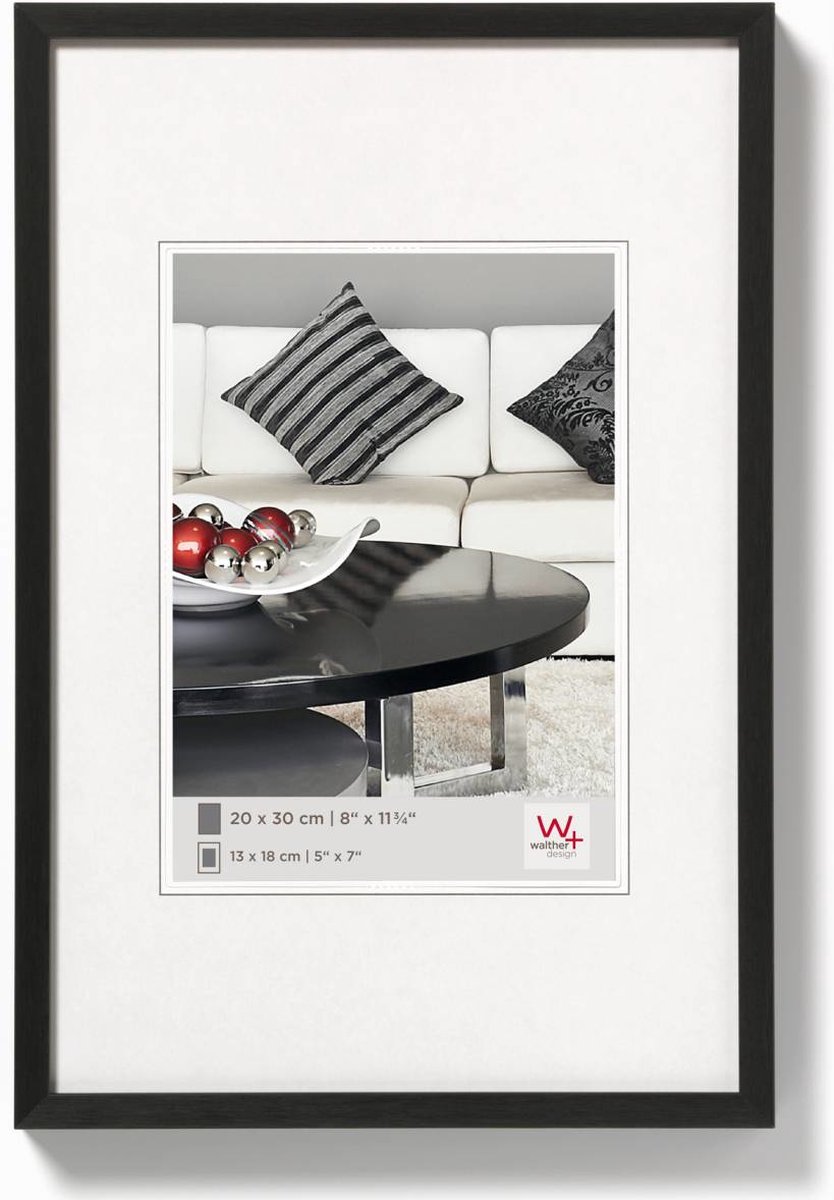 Walther Chair - Aluminium Fotolijst - Fotomaat 21x29,7 cm (A4) - Zwart
