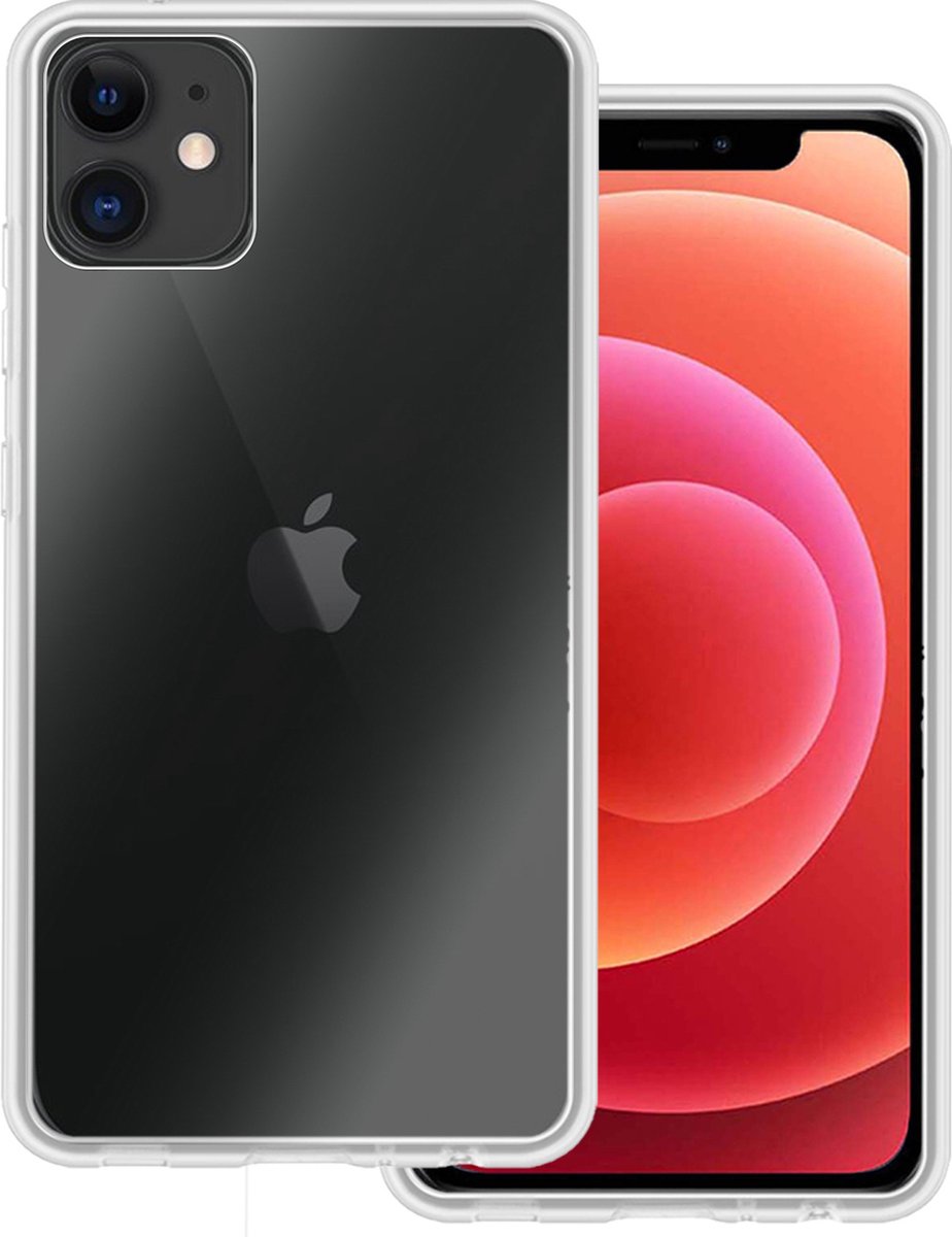Hoesje Geschikt voor Apple iPhone 12 - Sterk & Shockproof - Hoes Cover - Siliconen Case - Transparant