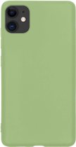 Hoesje Geschikt voor iPhone 12 Mini Hoesje Siliconen Cover Case - Hoes Geschikt voor iPhone 12 Mini Hoes Back Case - Groen