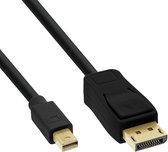 Bol.com Mini DisplayPort - DisplayPort kabel - versie 1.2 (4K 60 Hz) - bi-directioneel / zwart - 050 meter aanbieding