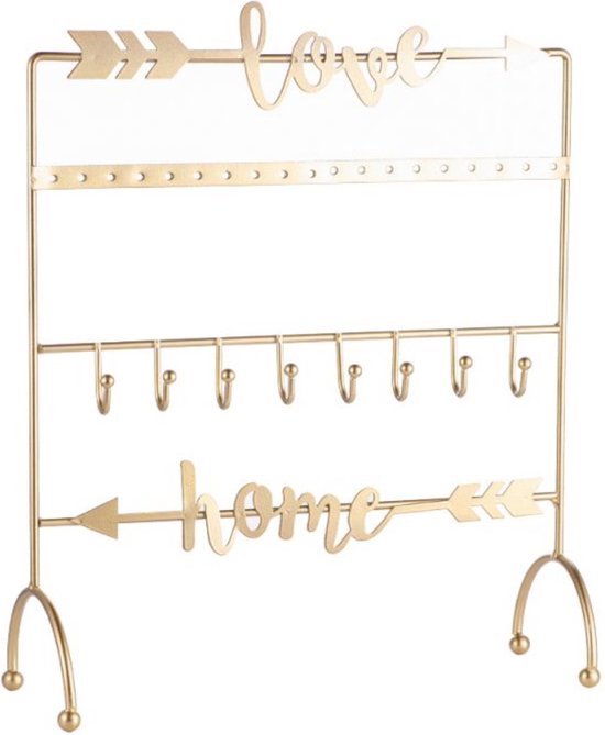 Dottilove 'Love Home' Jewelry Stand - Dames Sieraden - Minimalistisch - Goud