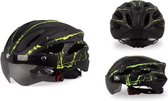 Fietshelm voor Volwassenen - met Bril en Verlichting - Veiligheidshelm - Ademend - Lichtgewicht - Geschikt voor e-bike - speed pedelec - mountainbike - wielrennen