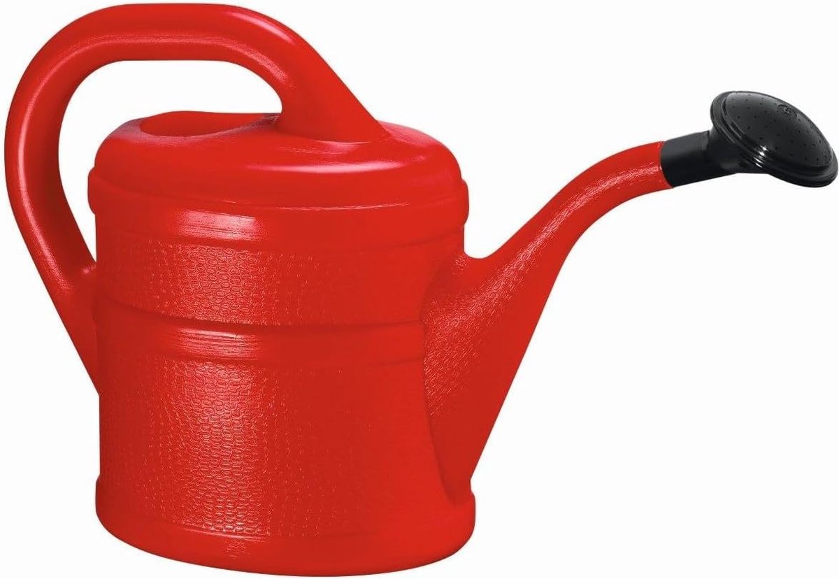 Gieter 2 L rood + 1 x koelkastmagneet kindergieter kunststof voor kinderen groot en klein, tuin- en kamerplanten gieter gieter gieter 2 liter gieter 2 liter