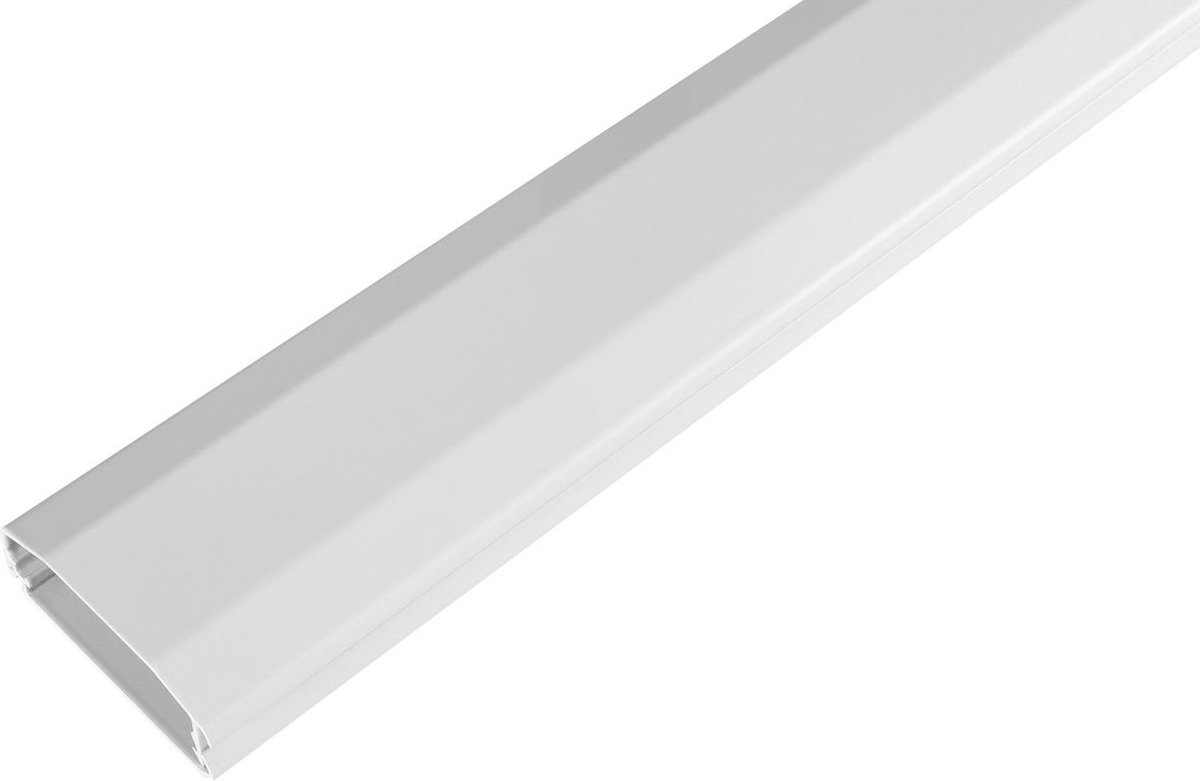 Vivolink VLWL110W Aluminium kabelgoot met scharnier Click-Lock systeem. 110x6x2cm