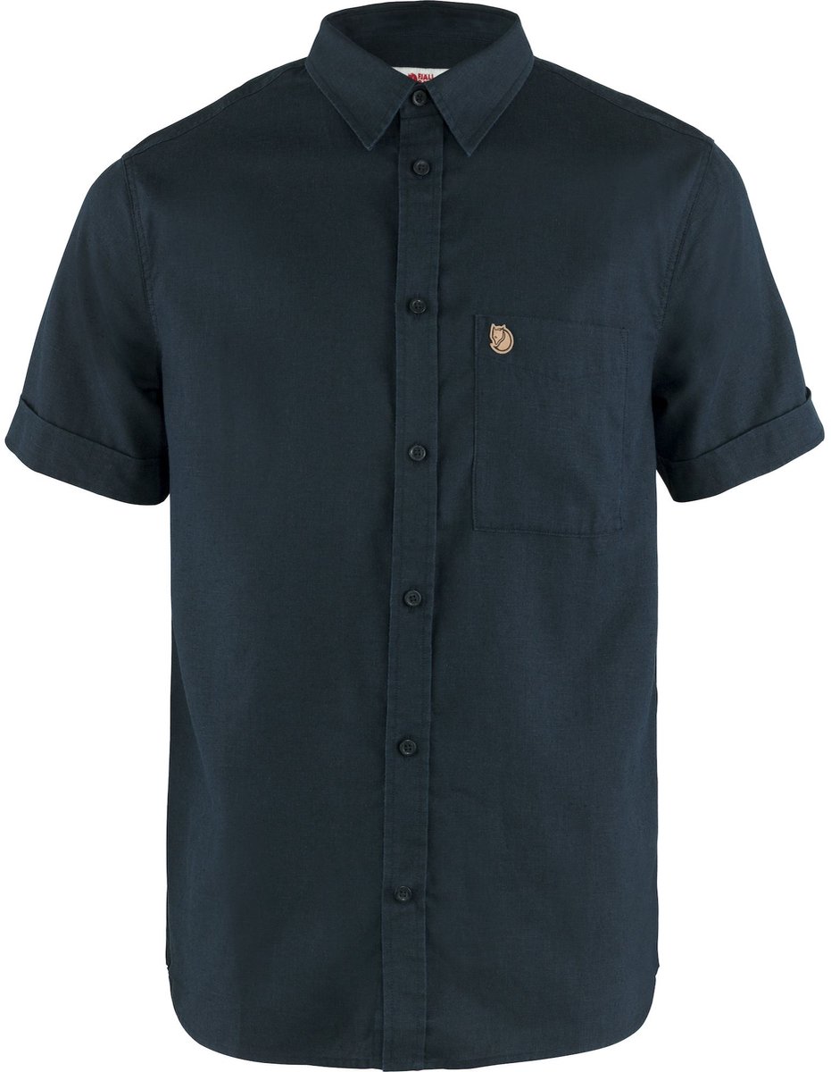 Fjällräven Ovik Travel Shirt SS M - - Outdoor Kleding - Fleeces en Truien - Overhemd korte mouw