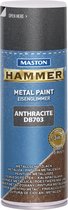 Maston Hammer - metaalverf - antraciet - eisenglimmer - spuitlak - 400 ml