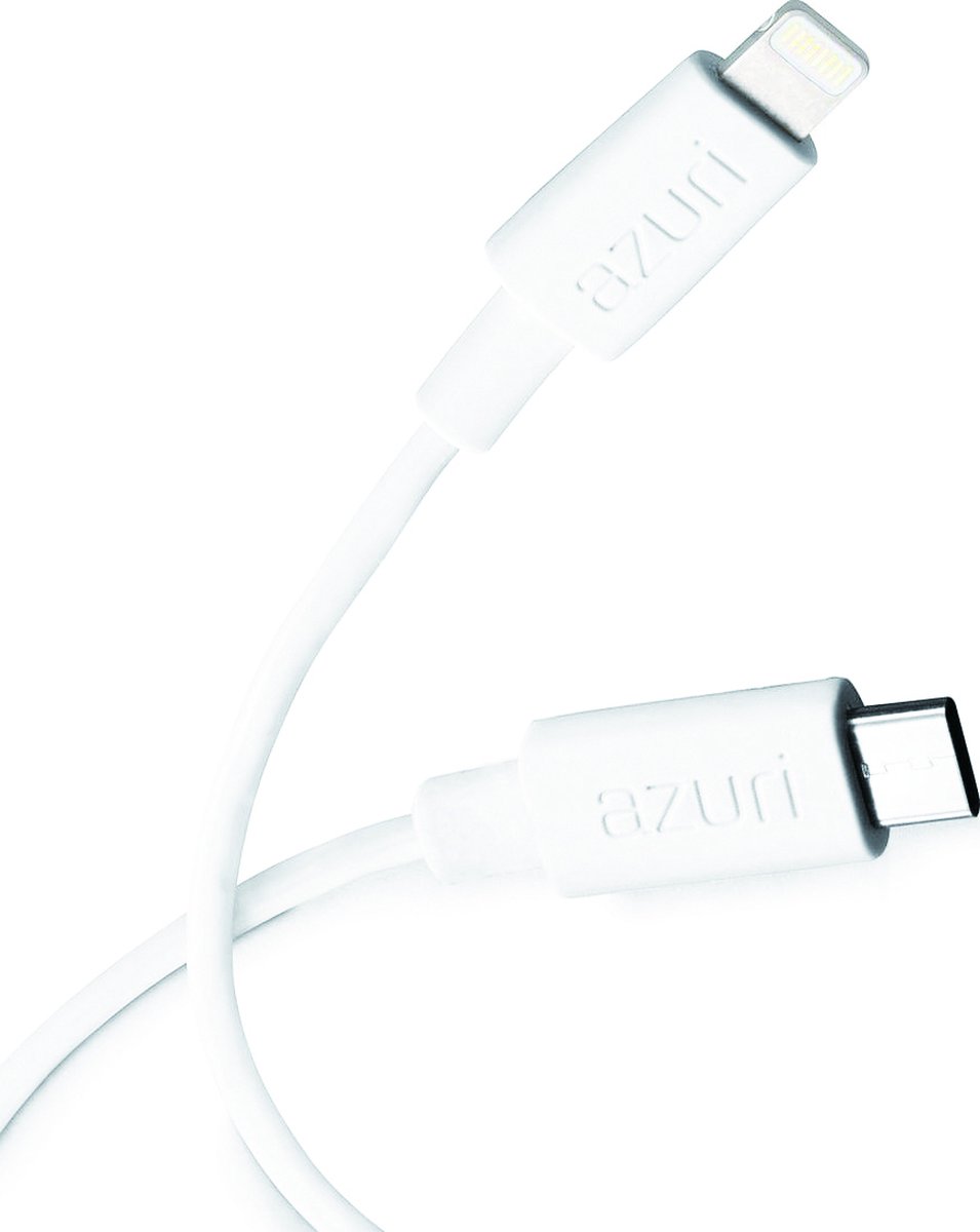 Azuri USB oplaadkabel - USB Type C to Lightning - 1m - wit