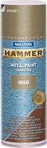 Maston Hammer - metaalverf - goud - hamerslag - spuitlak - 400 ml