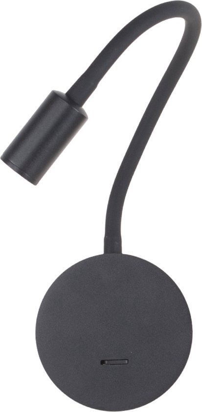Verstelbare wandlamp met accu | flex zwart