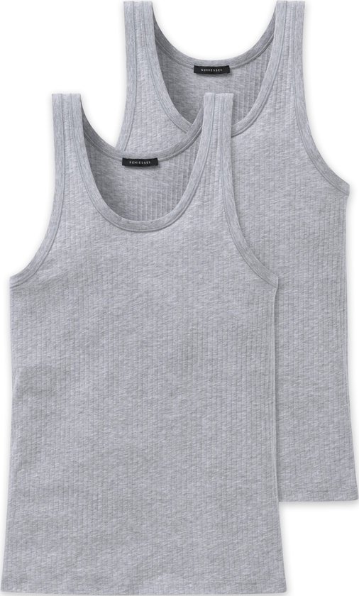 Maillot de corps homme Schieser Authentic - lot de 2 - Zwart - Taille 2XL