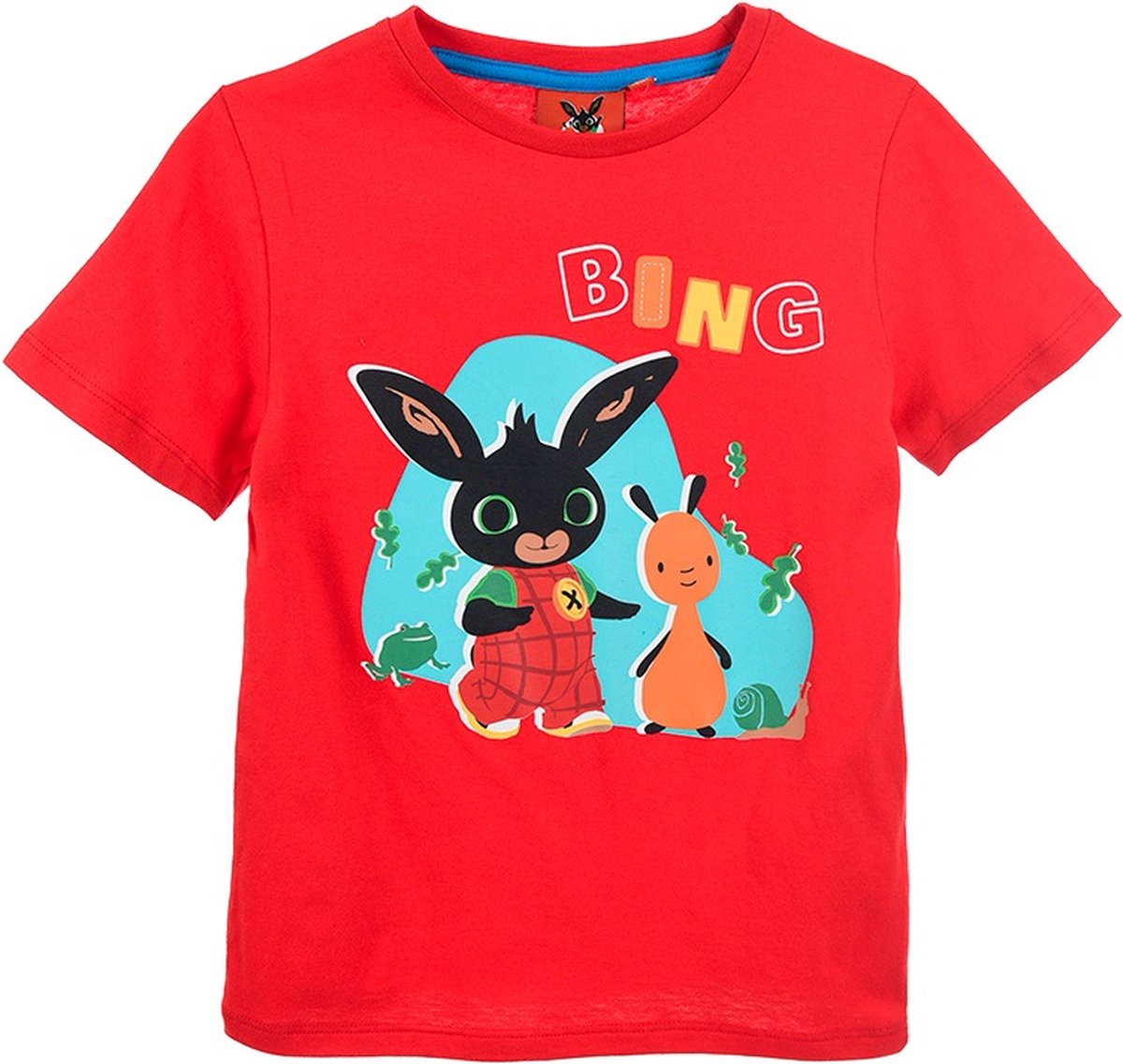 Bing Bunny - T-shirt Bing Bunny - rood - maat 116