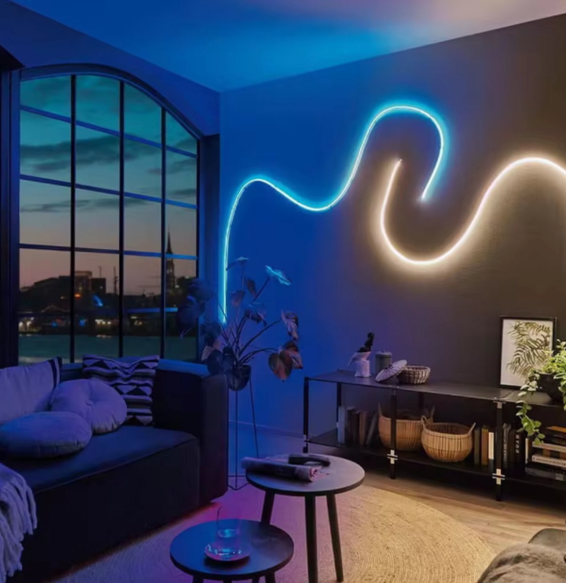 Evura Goods - Neon strip 5 meter - RGBIC - Neon verlichting - Kerstverlichting - Buitenverlichting - Binnenverlichting - Neon led strip - Met afstandsbediening en App - Led verlichting-Smart verlichting - Smart led light - Lichtslang - Dimbaar – foto 8