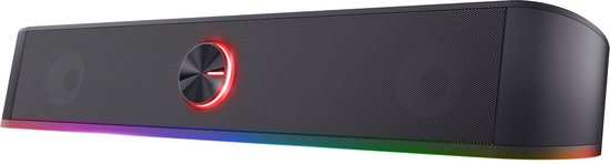 Foto: Trust gxt 619 thorne soundbar rgb verlichting zwart