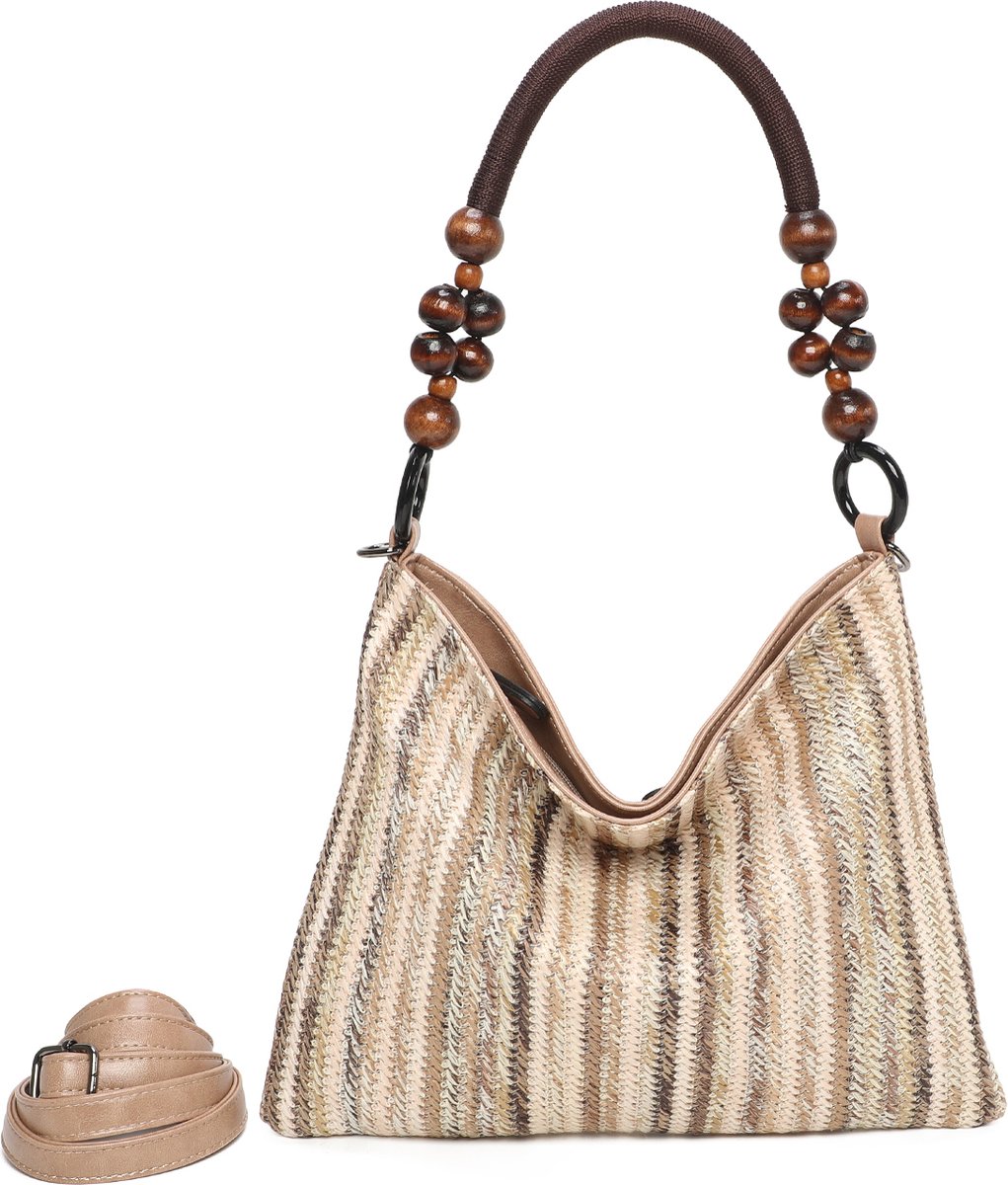 Ines Delaure - hippe summer bag - taupe