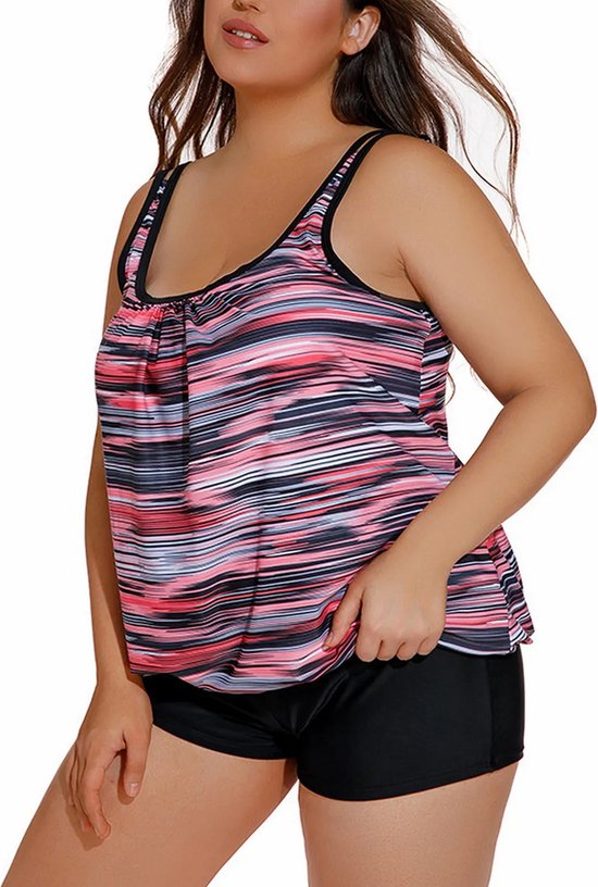 TC Beach Badpak met V-hals in wilde bes TC Beach Badpak met V-hals in wilde bes