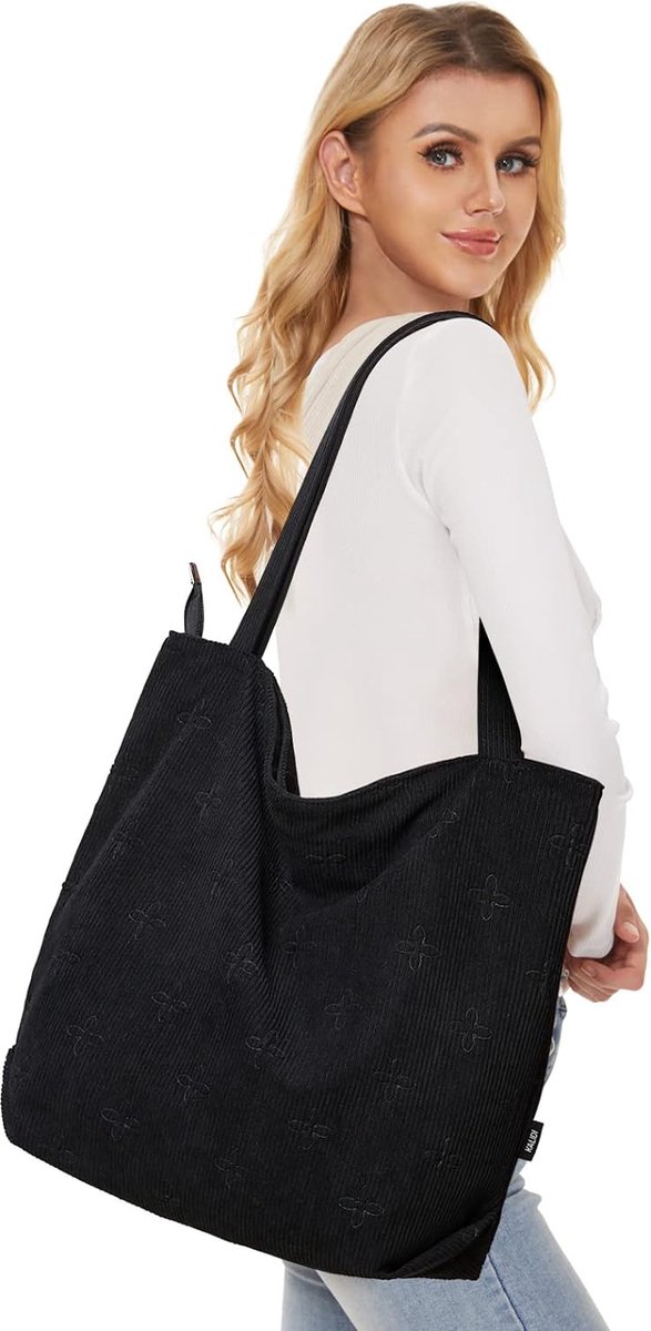 Ulisty Vrouwen Corduroy Hobo Bag Brede Riem Schoudertas