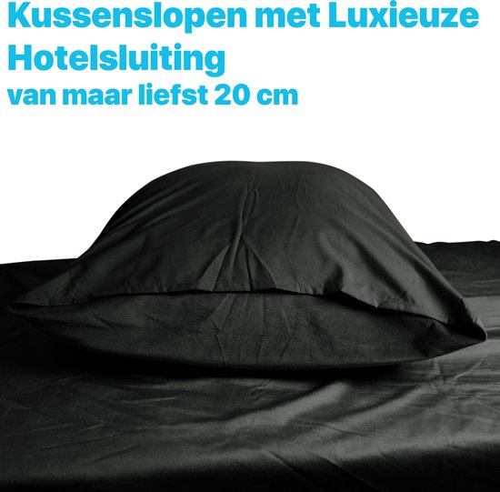 Dekbedovertrek Velvet Couture - Fluweel - Dekbedovertrek - 240x200/220 cm - Tweepersoons - Zwart - instopstrook - Fluweel Zacht - Afgewerkt met Drukknoopjes van Sleeptime Couture — afbeelding 2