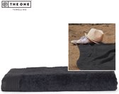 The One Towelling Classic Strandlaken - Strand handdoek - Hoge vochtopname - 100% Gekamd katoen - 100 x 180 cm - Antraciet