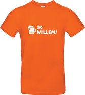 Koningsdag - Shirt - Ik Willem met Bierpul - Heren - Maat S
